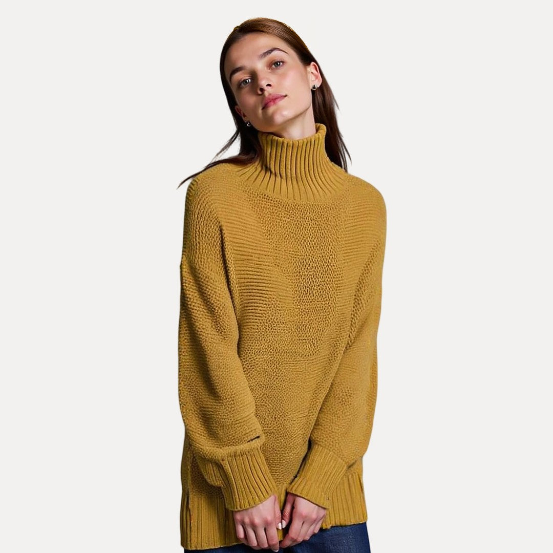 VogeLuxe | Women’s Ribbed Mock Turtleneck Sweater 4