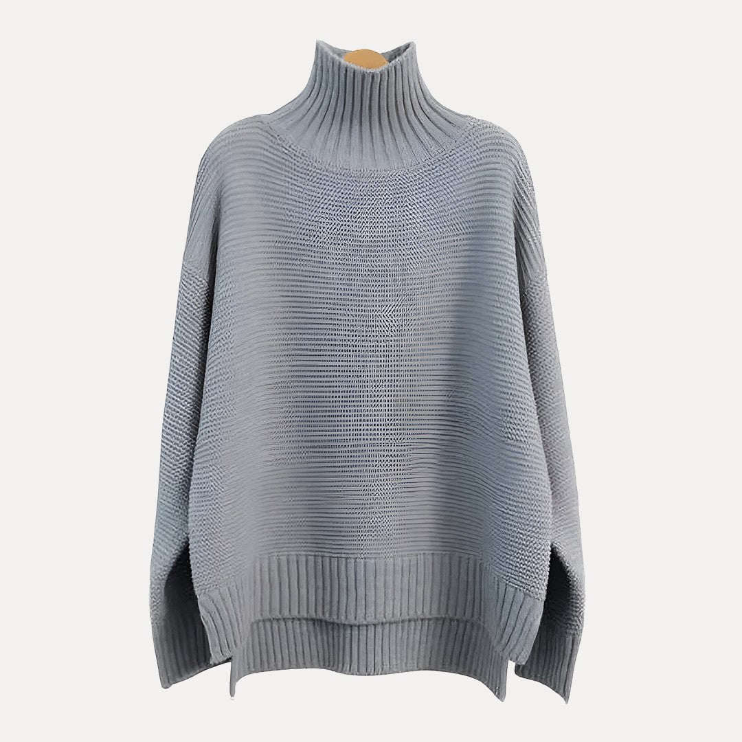 VogeLuxe | Women’s Ribbed Mock Turtleneck Sweater 7
