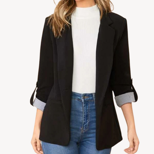 VogeLuxe | Women’s Roll-Up Sleeve Blazer 0