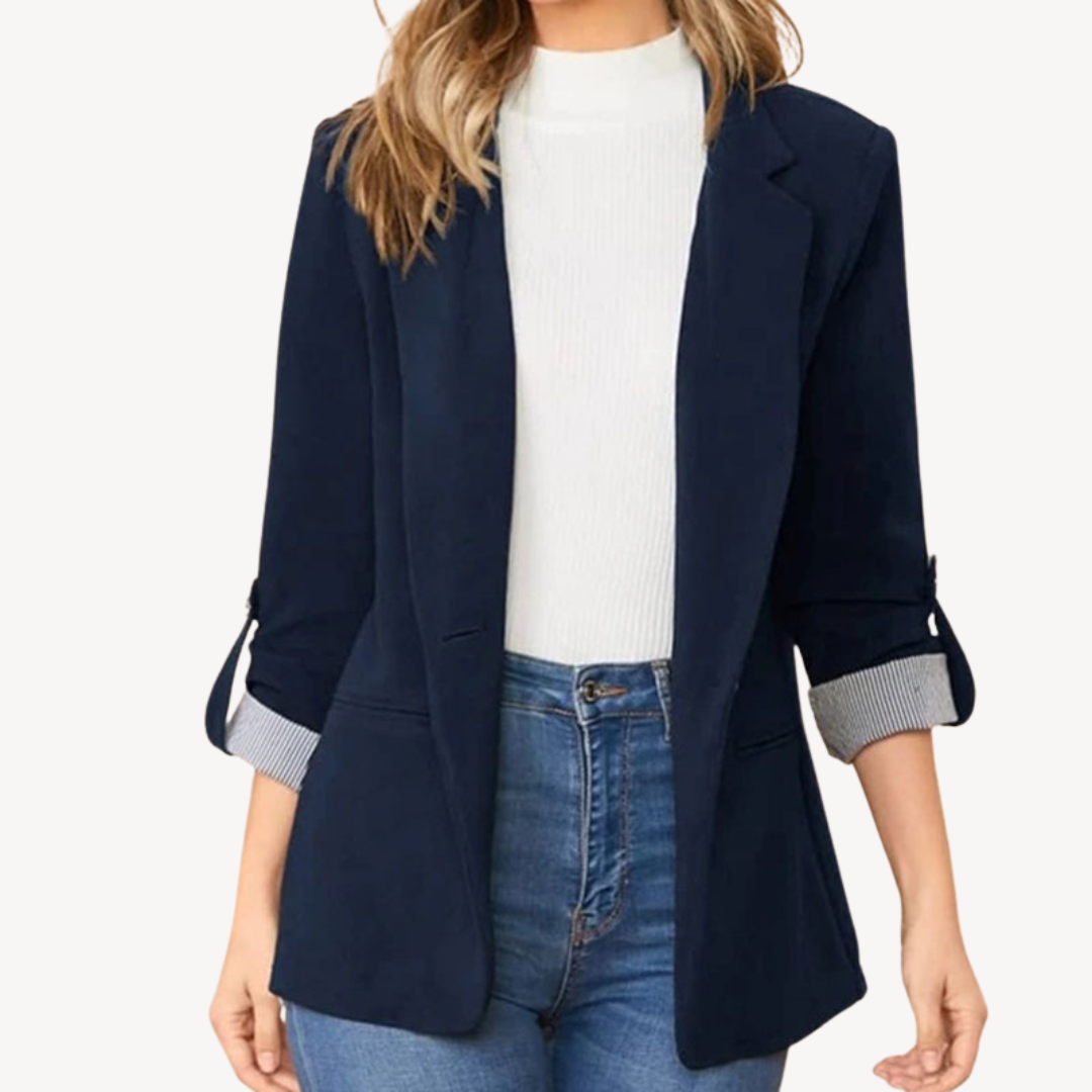 VogeLuxe | Women’s Roll-Up Sleeve Blazer 3