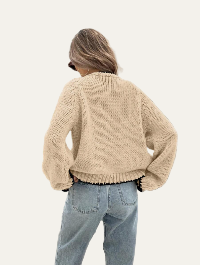 VogeLuxe | Women’s Scalloped Bow-Tie Cropped Cardigan 6