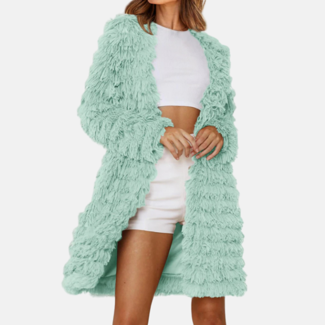 VogeLuxe | Women’s Shaggy Faux Fur Coat 1