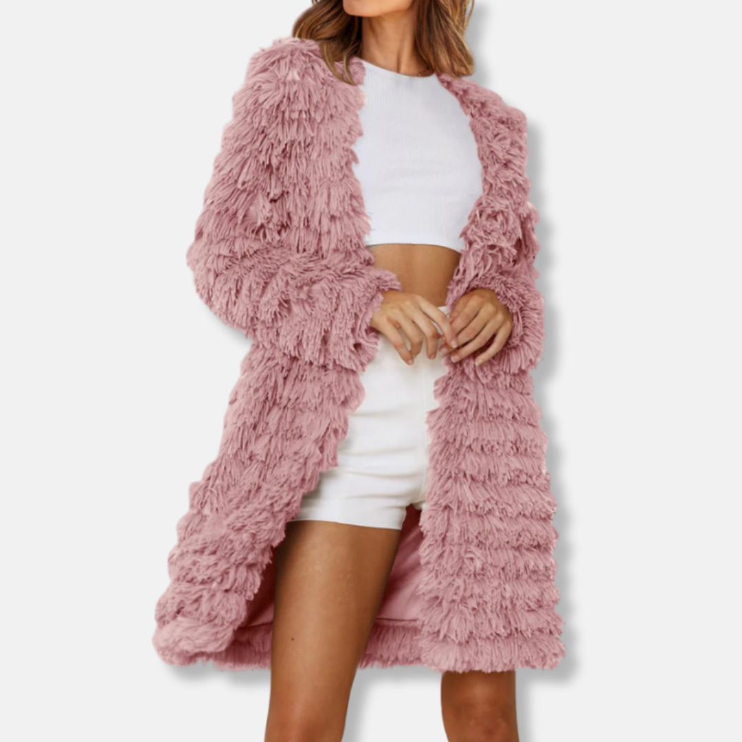 VogeLuxe | Women’s Shaggy Faux Fur Coat 2