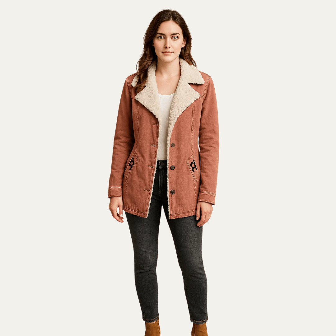 VogeLuxe | Women’s Sherpa Collar Single-Breasted Jacket 4