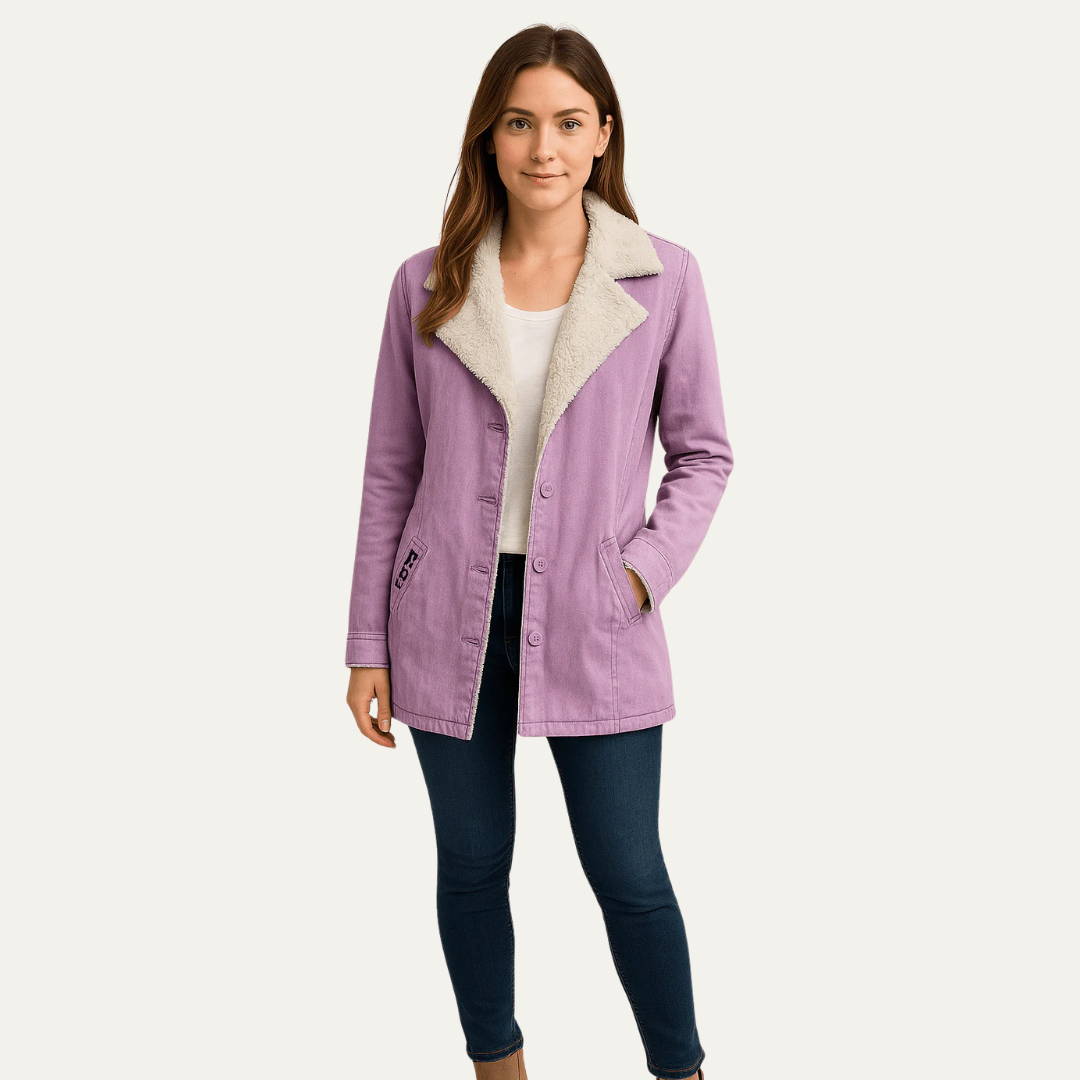 VogeLuxe | Women’s Sherpa Collar Single-Breasted Jacket 5