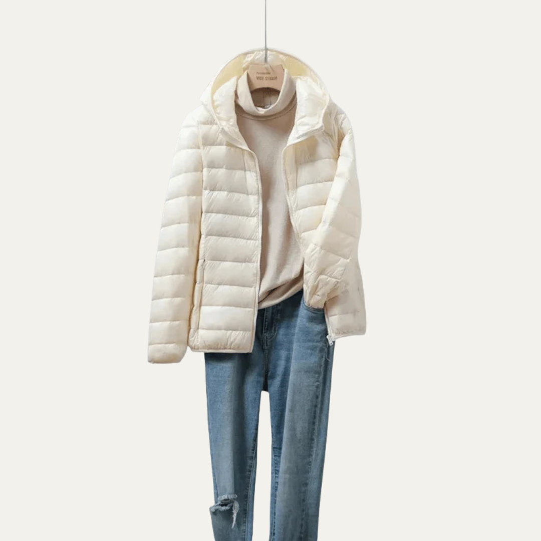 VogeLuxe | Women’s Shiny Ultralight Puffer Jacket 1