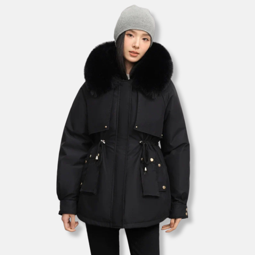 VogeLuxe | Women’s Short Fur-Trimmed Parka 5