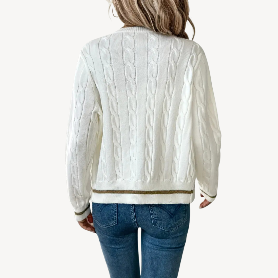 VogeLuxe | Women’s Simple Long Sleeve Cardigan 3
