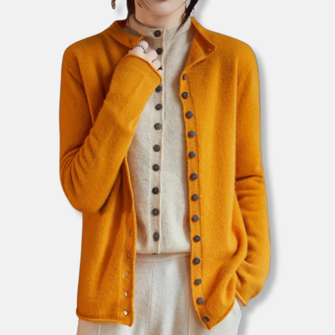 VogeLuxe | Women’s Sleek Button-Up Cardigan 0