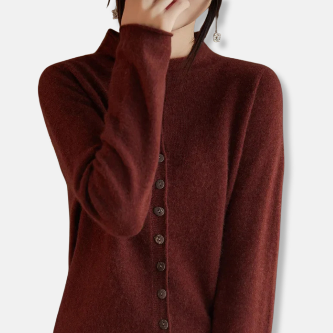 VogeLuxe | Women’s Sleek Button-Up Cardigan 1