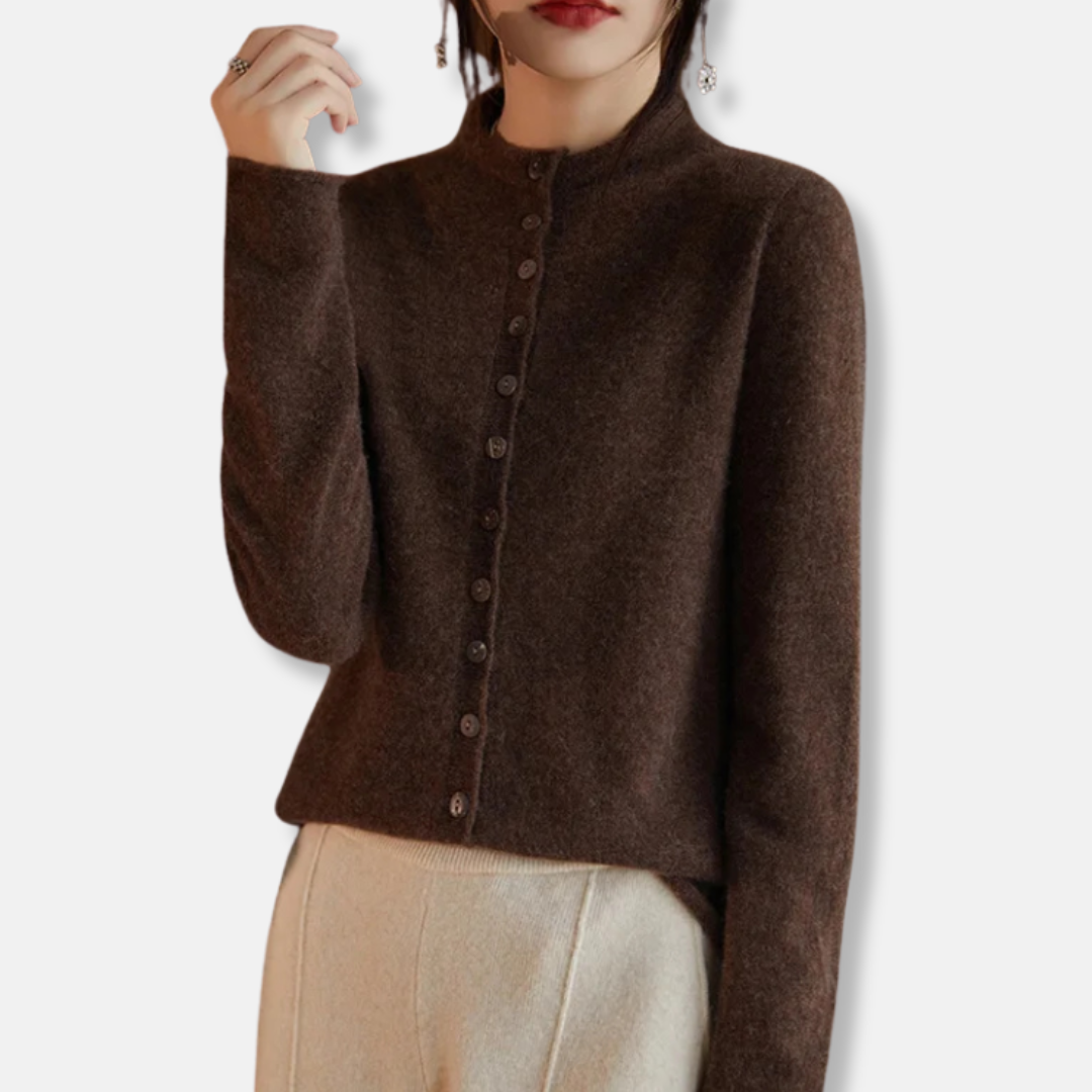 VogeLuxe | Women’s Sleek Button-Up Cardigan 2