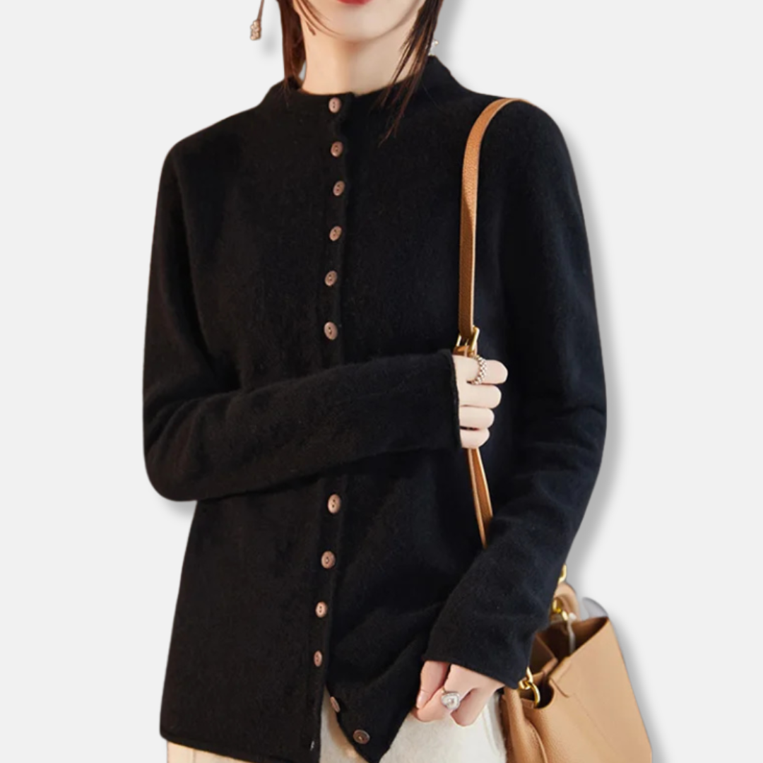 VogeLuxe | Women’s Sleek Button-Up Cardigan 4