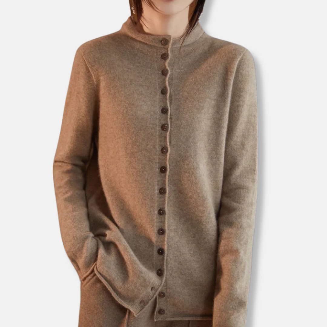 VogeLuxe | Women’s Sleek Button-Up Cardigan 5
