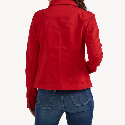 VogeLuxe | Women’s Slim Denim Cropped Jacket 1