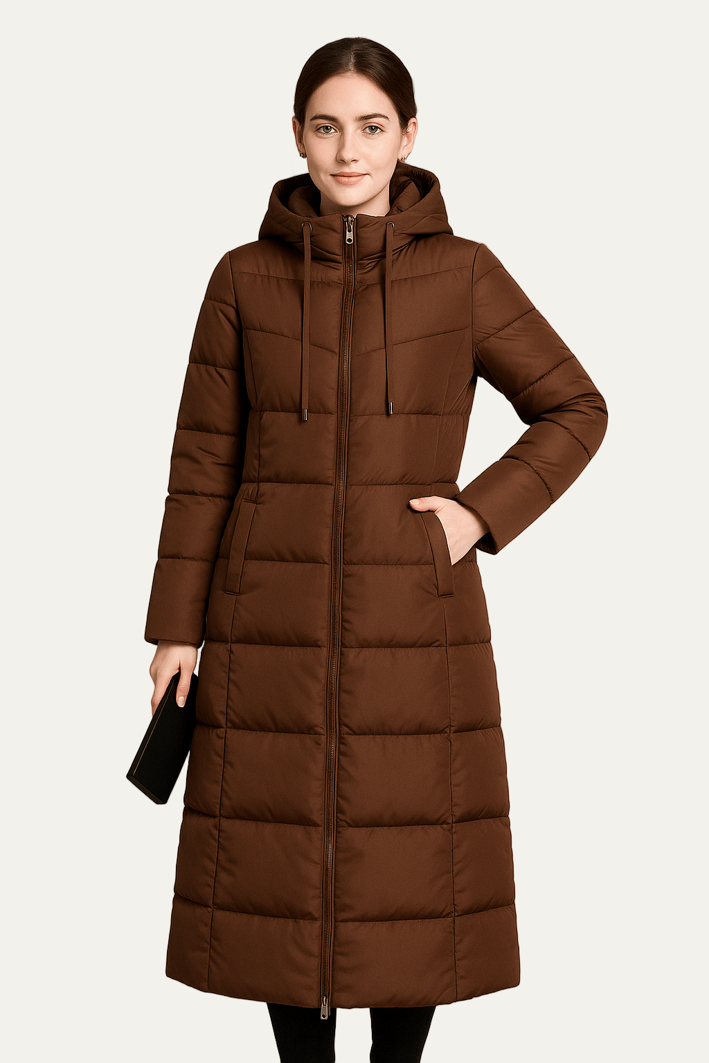 VogeLuxe | Women’s Slim Maxi Puffer Coat 4