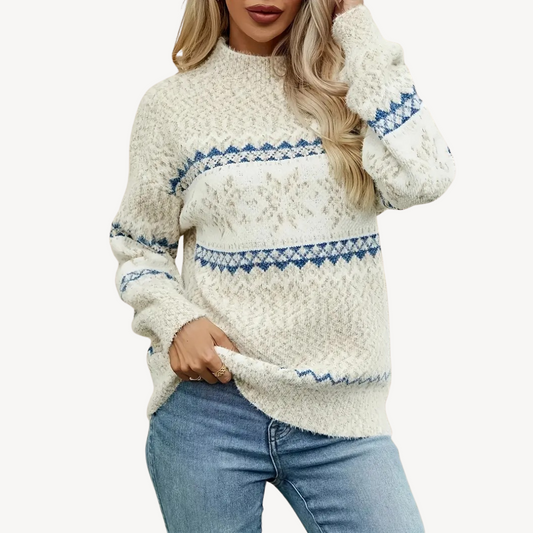 VogeLuxe | Women’s Snowflake Knitted Sweater 0