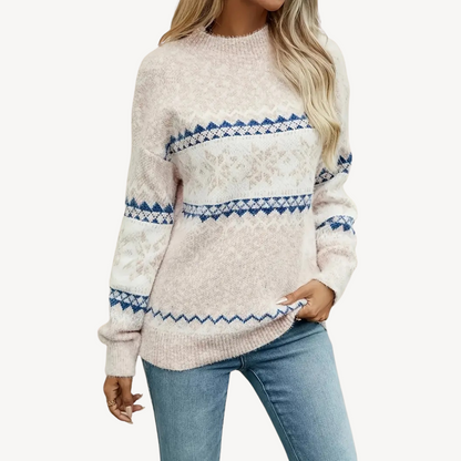 VogeLuxe | Women’s Snowflake Knitted Sweater 3