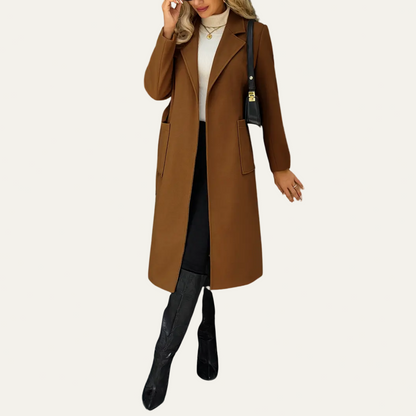 VogeLuxe | Women’s Sophisticated Belted Wrap Coat 4