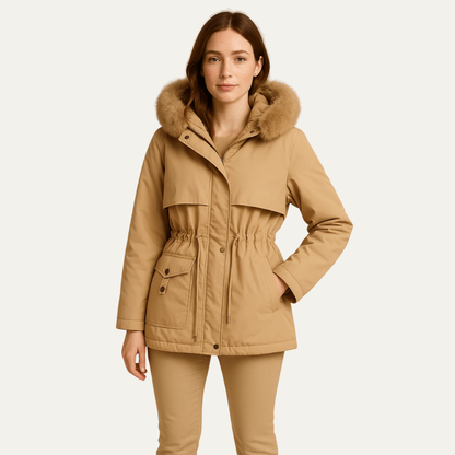 VogeLuxe | Women’s Stylish Hooded Parka Jacket 0