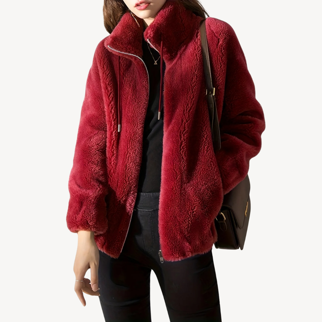 VogeLuxe | Women’s Suede Fleece Jacket 0