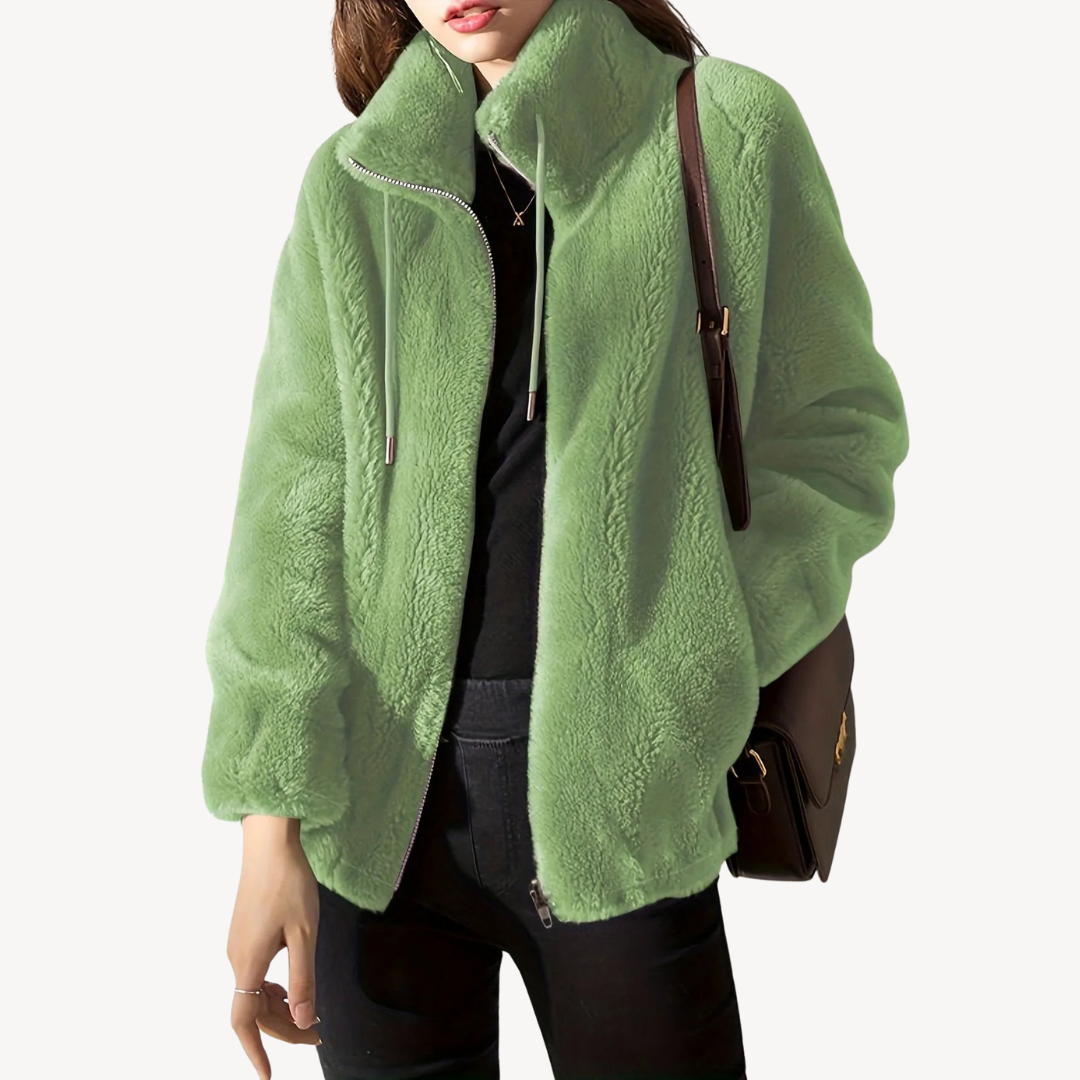 VogeLuxe | Women’s Suede Fleece Jacket 1