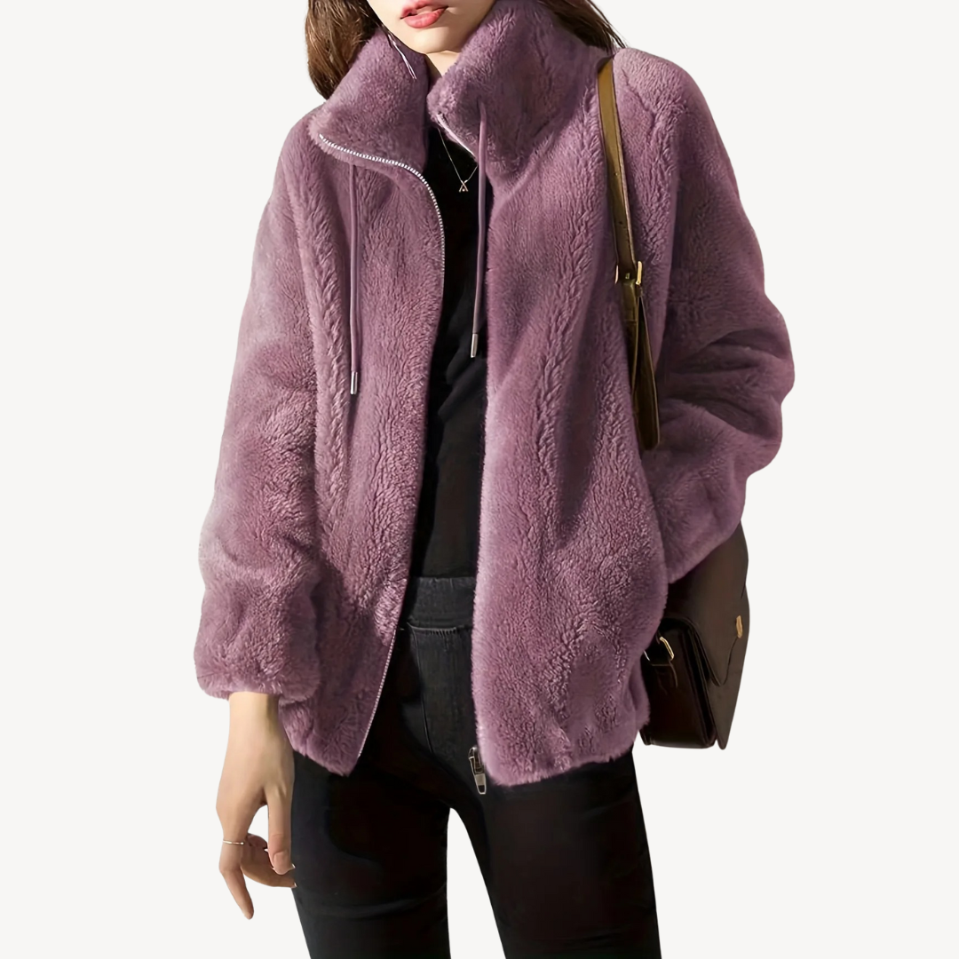 VogeLuxe | Women’s Suede Fleece Jacket 2