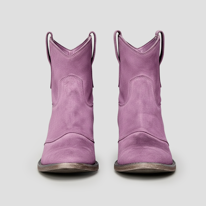 VogeLuxe | Women’s Suede Slouched Western Cowboy Boots 2