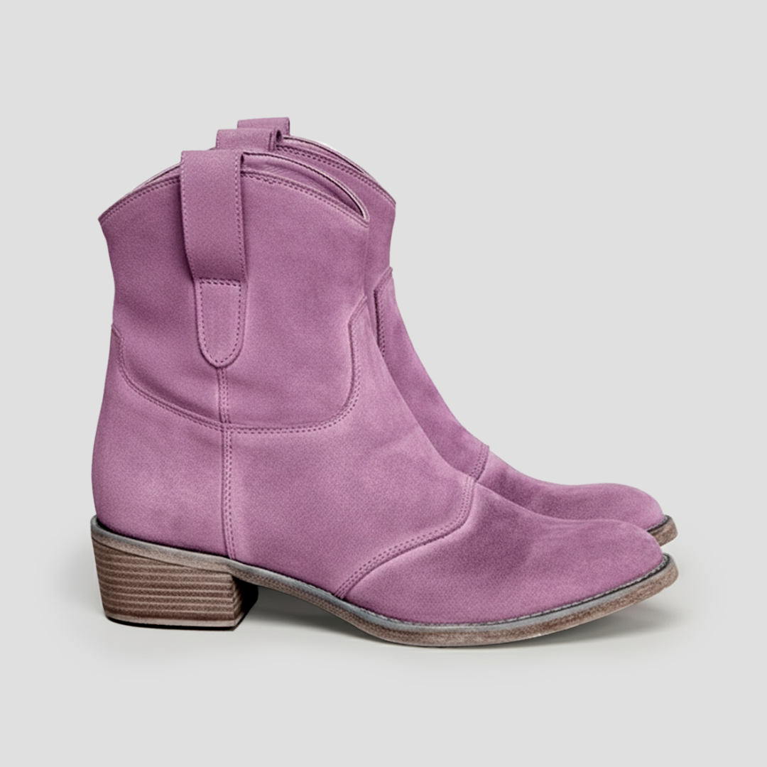 VogeLuxe | Women’s Suede Slouched Western Cowboy Boots 3