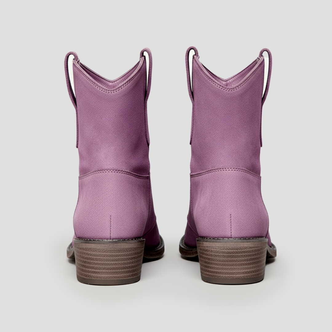 VogeLuxe | Women’s Suede Slouched Western Cowboy Boots 4