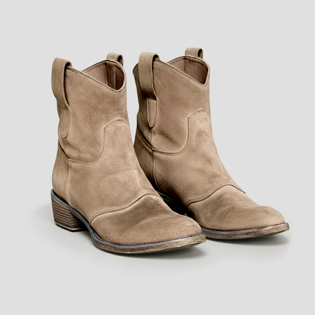 VogeLuxe | Women’s Suede Slouched Western Cowboy Boots 5