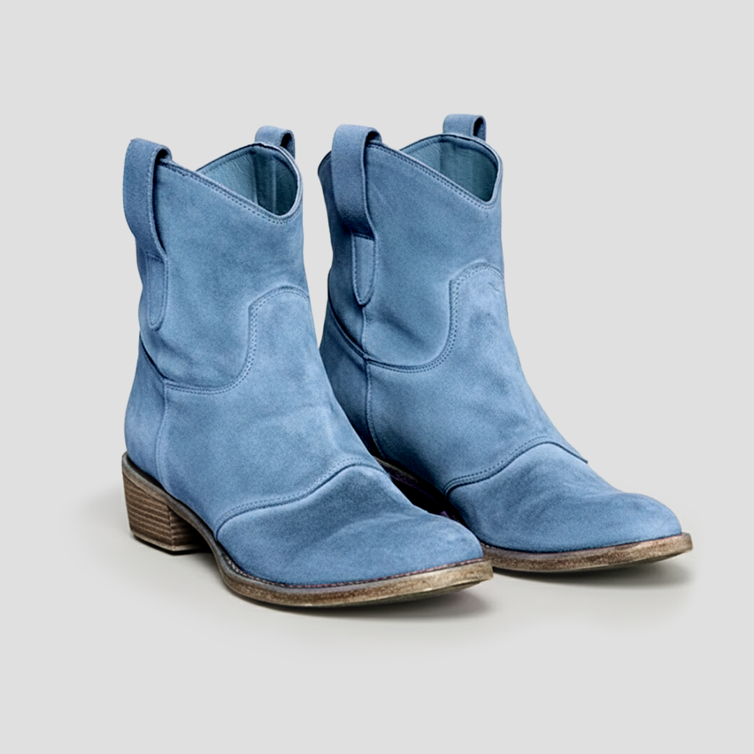 VogeLuxe | Women’s Suede Slouched Western Cowboy Boots 7
