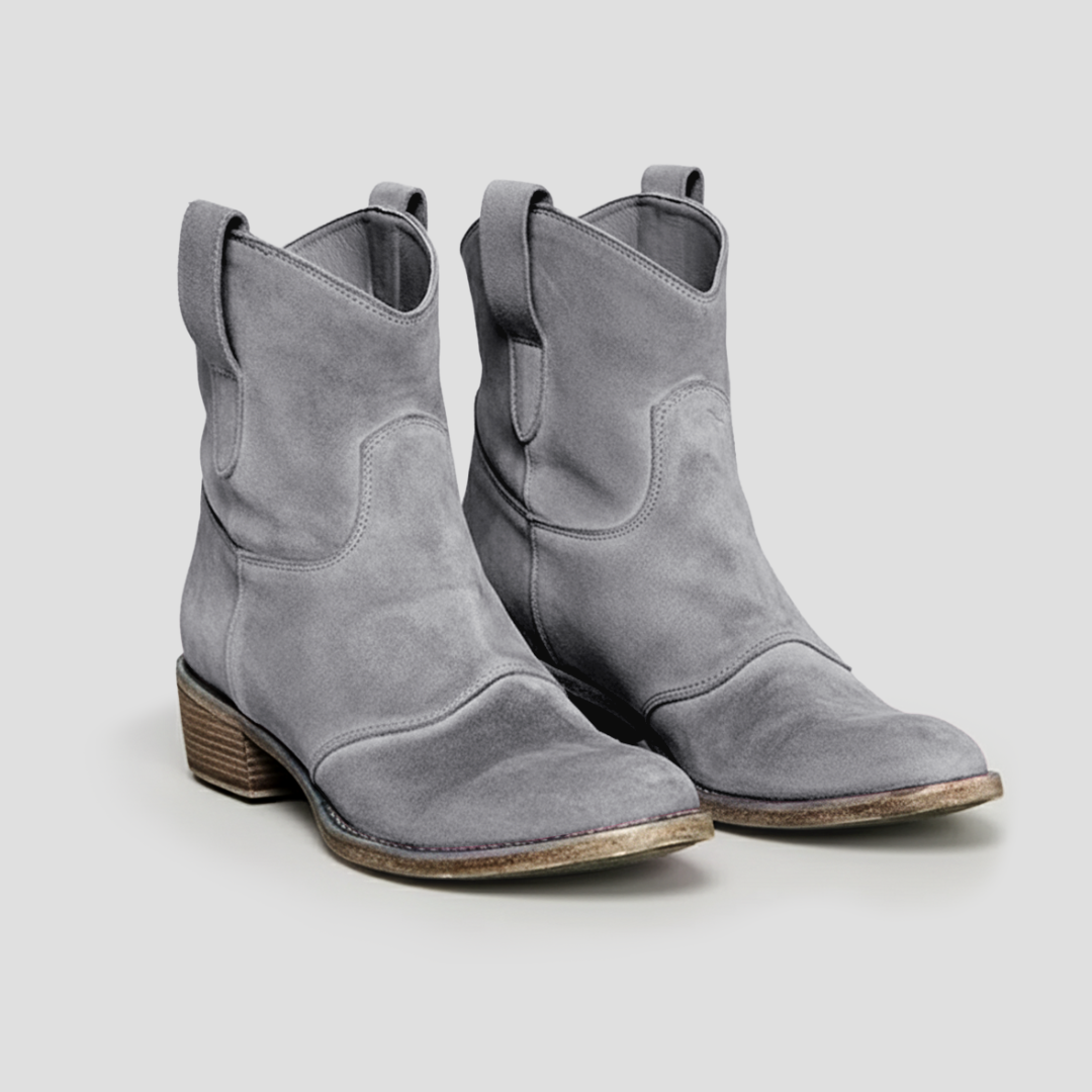 VogeLuxe | Women’s Suede Slouched Western Cowboy Boots 8