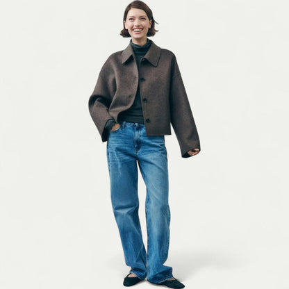 VogeLuxe | Women’s Tailored Cropped Coat 2