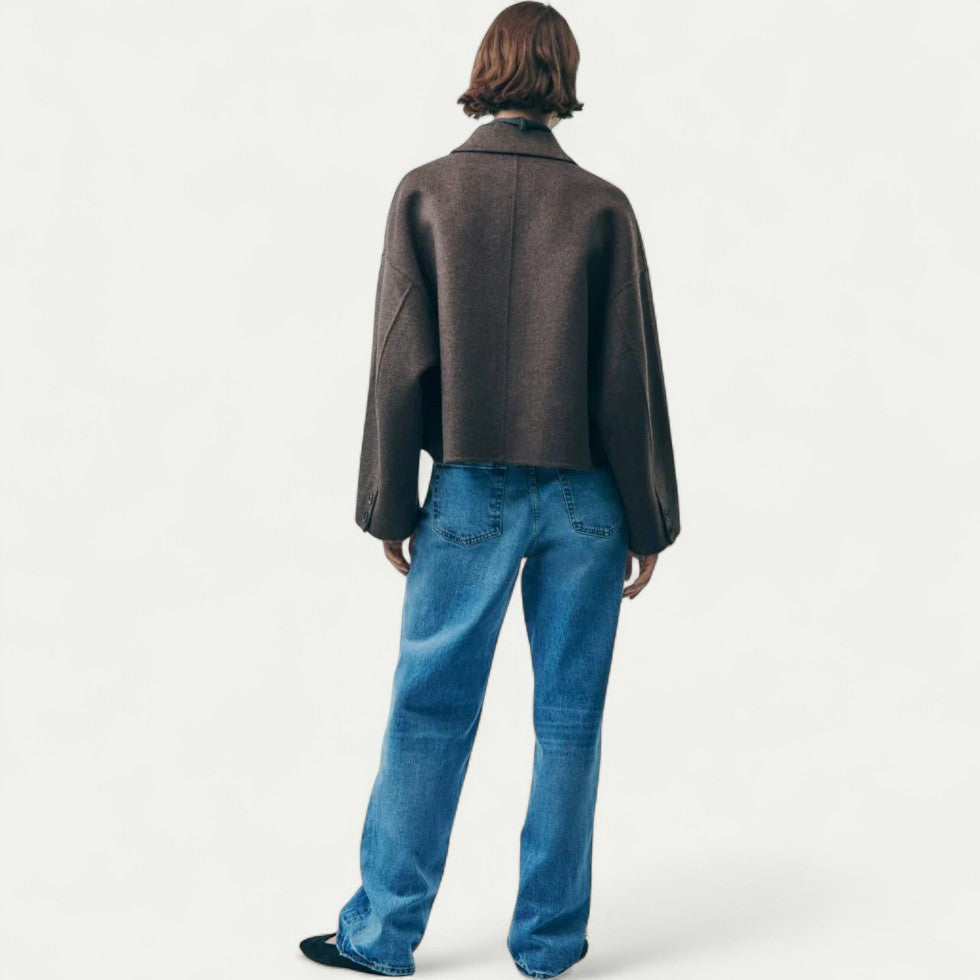 VogeLuxe | Women’s Tailored Cropped Coat 3