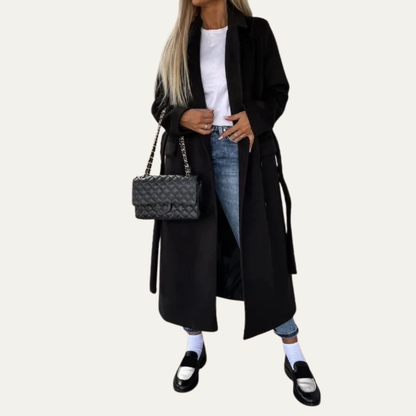 VogeLuxe | Women’s Tailored Overcoat with Notched Lapels 3