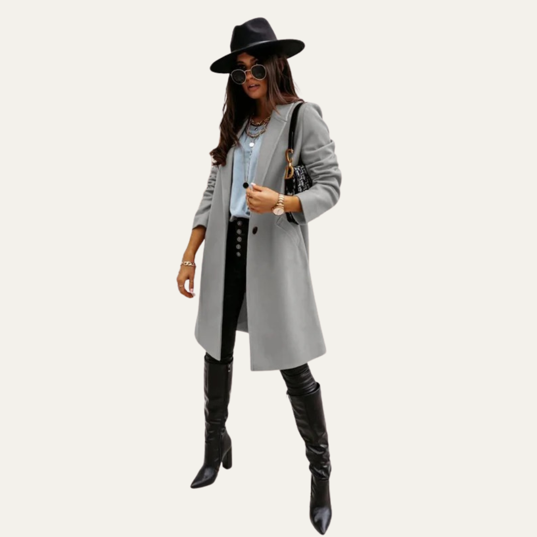 VogeLuxe | Women’s Tailored Single-Breasted Coat 6
