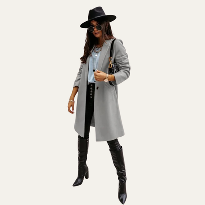 VogeLuxe | Women’s Tailored Single-Breasted Coat 6