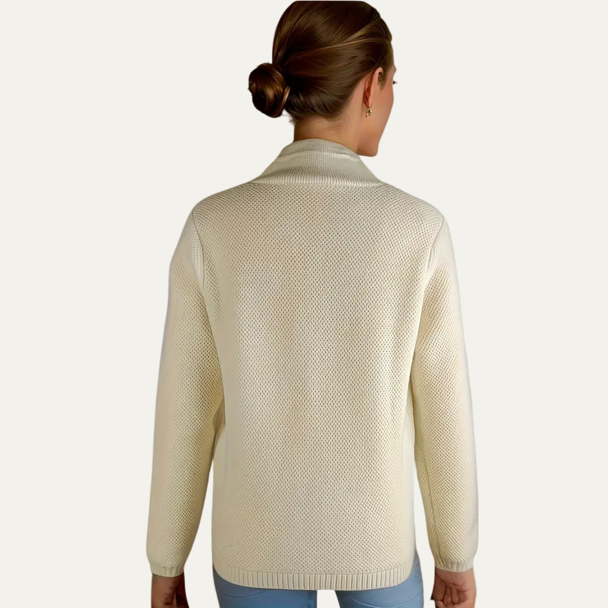 VogeLuxe | Women’s Textured Button-Front Cardigan 1