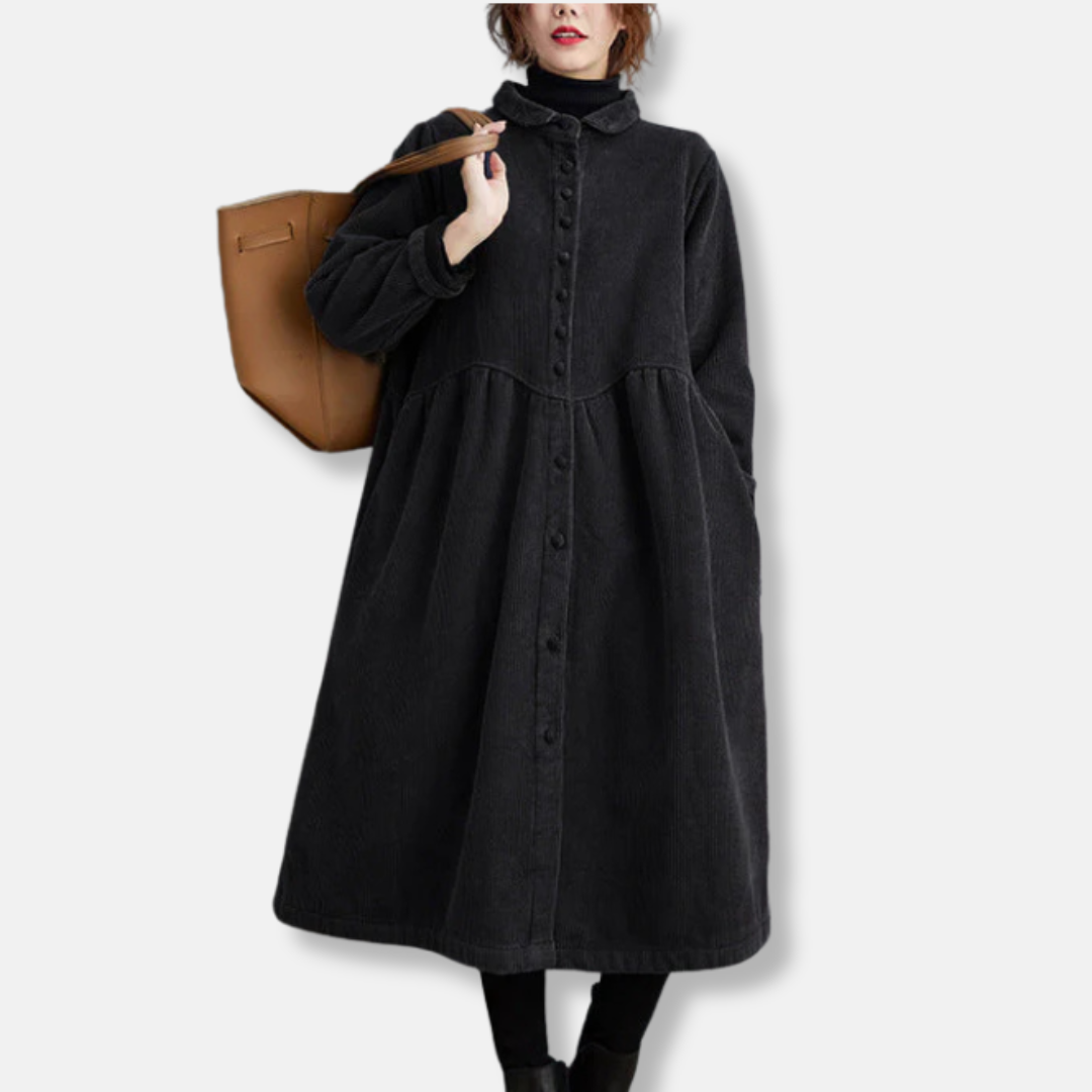 VogeLuxe | Women’s Textured Maxi Shirtdress 2