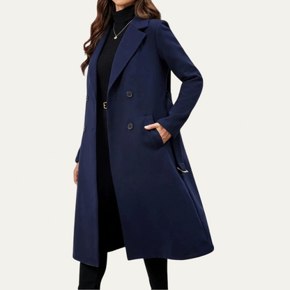 VogeLuxe | Women’s Timeless Tailored Long Overcoat 1
