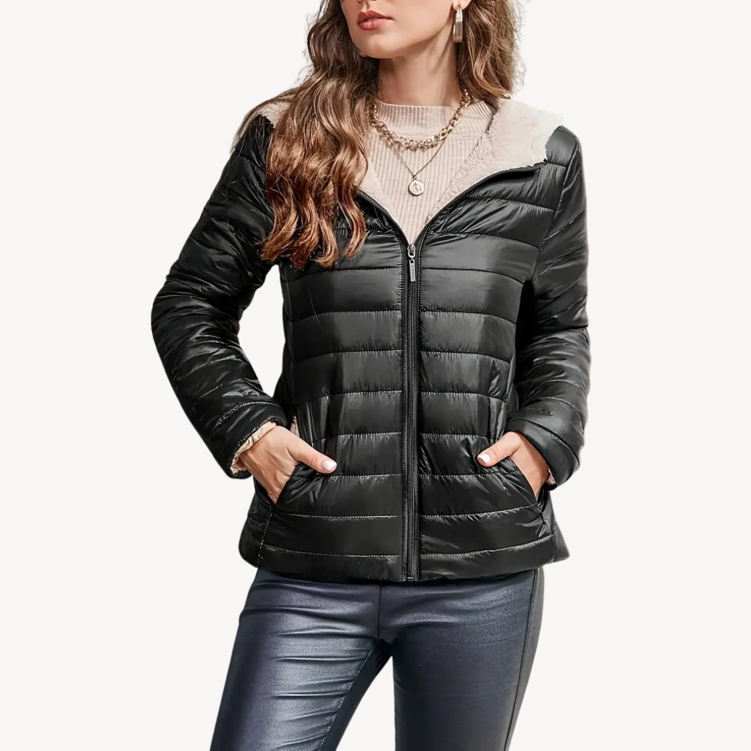 VogeLuxe | Women’s Ultra Light Hooded Puffer Jacket 4