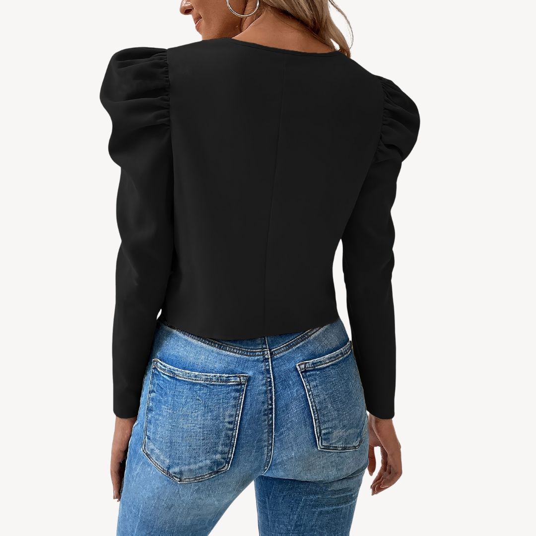 VogeLuxe | Women’s Versatile Puffed Sleeve Jacket 2
