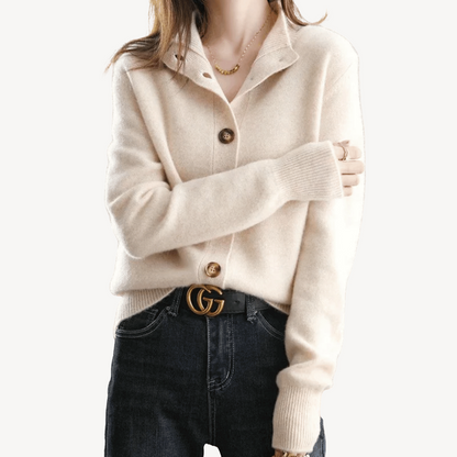 VogeLuxe | Women’s Vintage Cashmere Knitted Cardigan 3