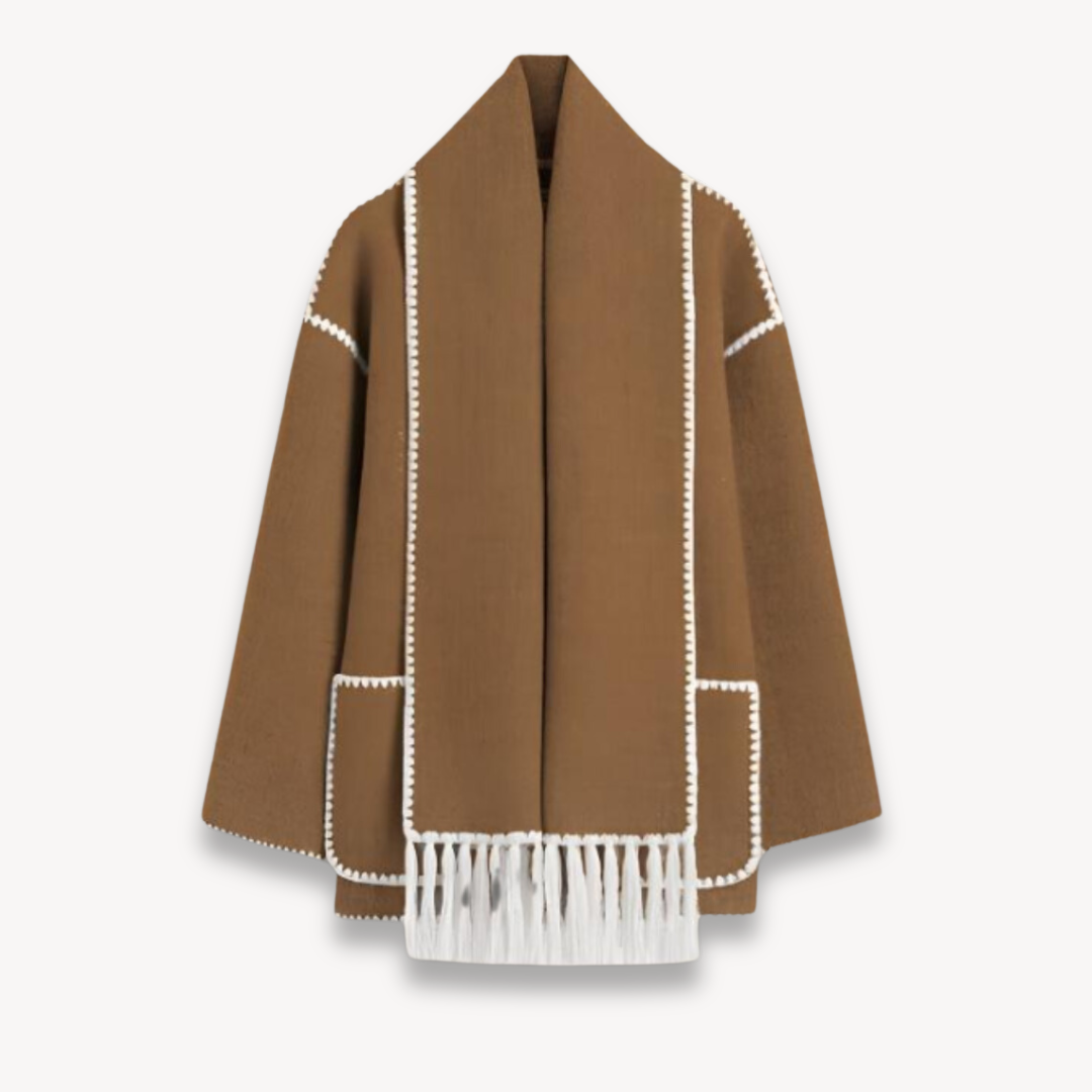 VogeLuxe | Women’s Vintage Patchwork Overcoat 1