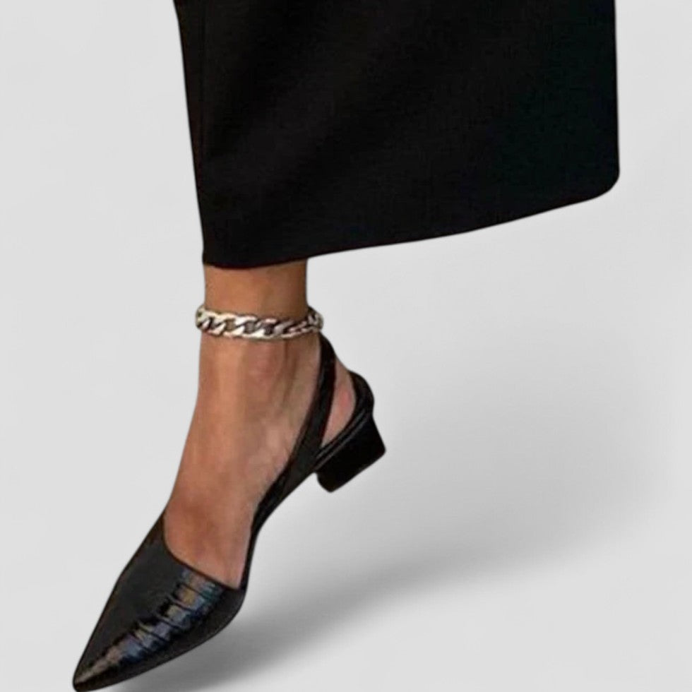 VogeLuxe | Women’s Vintage Pointed Slingback Heels 1