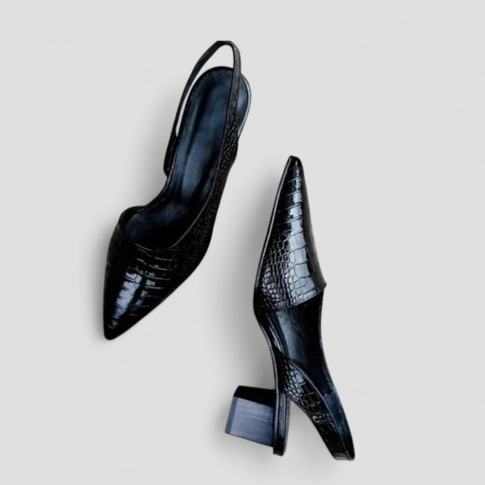 VogeLuxe | Women’s Vintage Pointed Slingback Heels 2