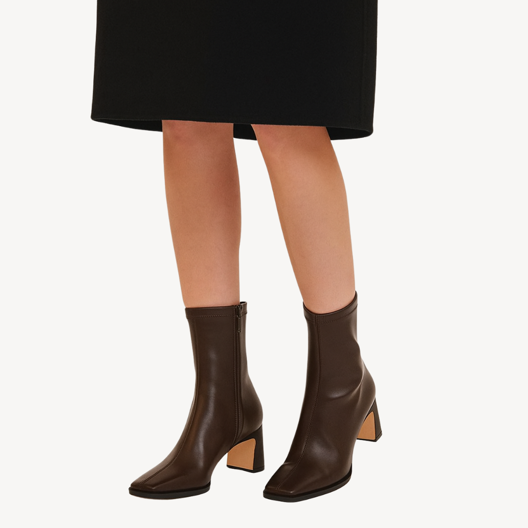 VogeLuxe | Women’s Vintage Square Toe Ankle Boots 2