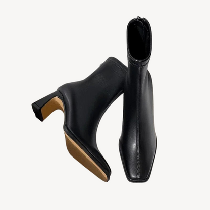 VogeLuxe | Women’s Vintage Square Toe Ankle Boots 4