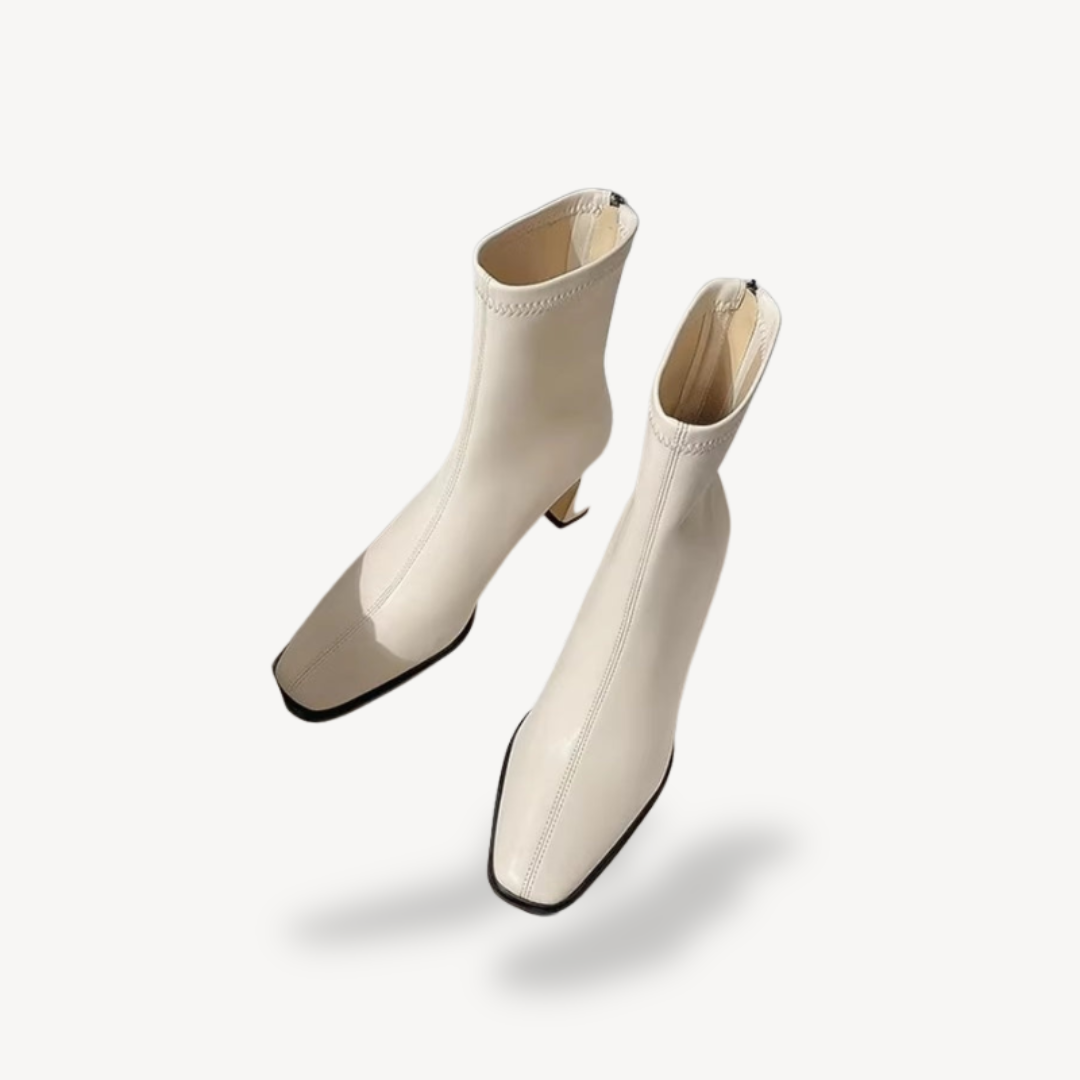 VogeLuxe | Women’s Vintage Square Toe Ankle Boots 5