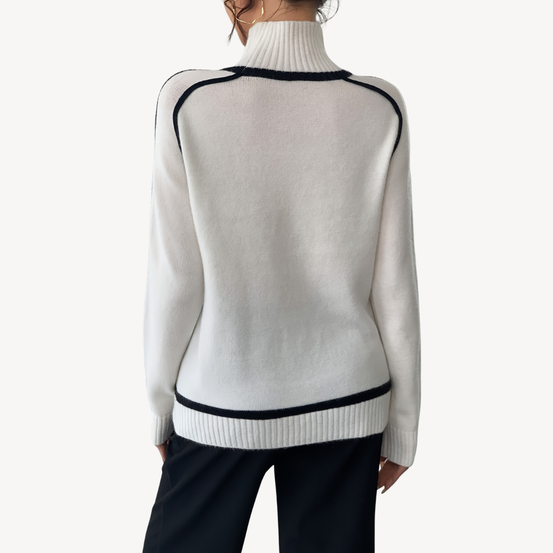 VogeLuxe | Women’s Vintage Striped Knit Sweater 2